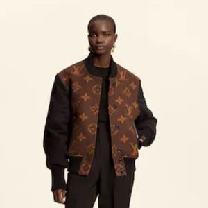 Louis Vuitton iconic monogram jacquard bomber jacket. Highly coveted